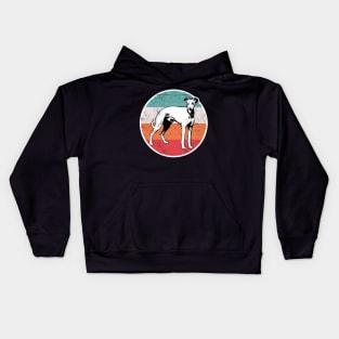 Vintage Retro Whippet Kids Hoodie